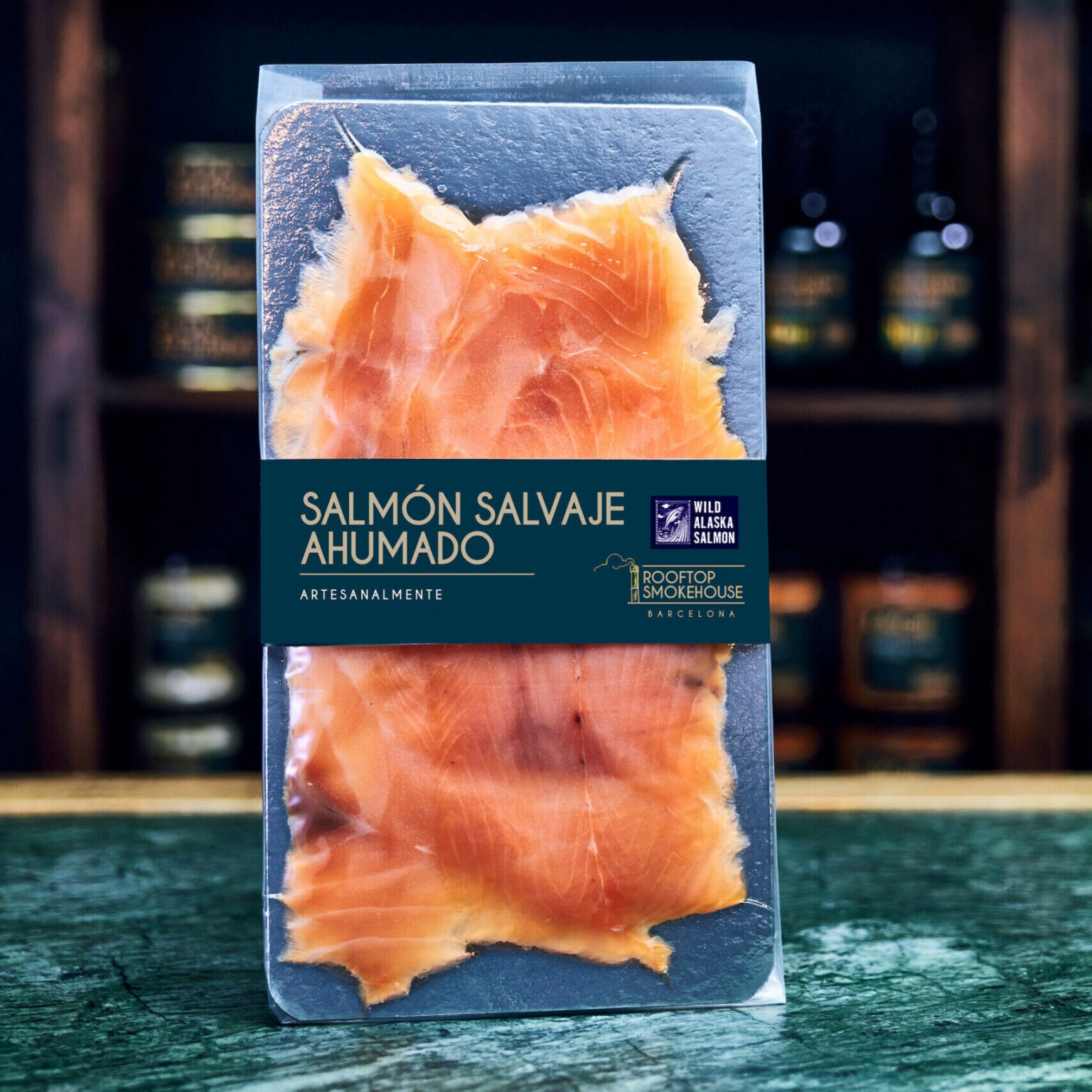 Salmón salvaje de Alaska ahumado Rooftop Smokehouse Belua Gourmet